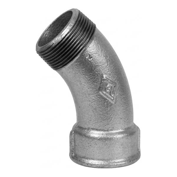 GT Comis ART. 1206 Curva in Ghisa a 45° Maschio/FEMMINA - G.T. COMIS